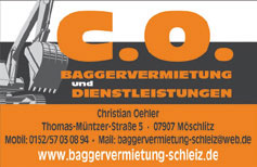 Baggervermietung Schleiz